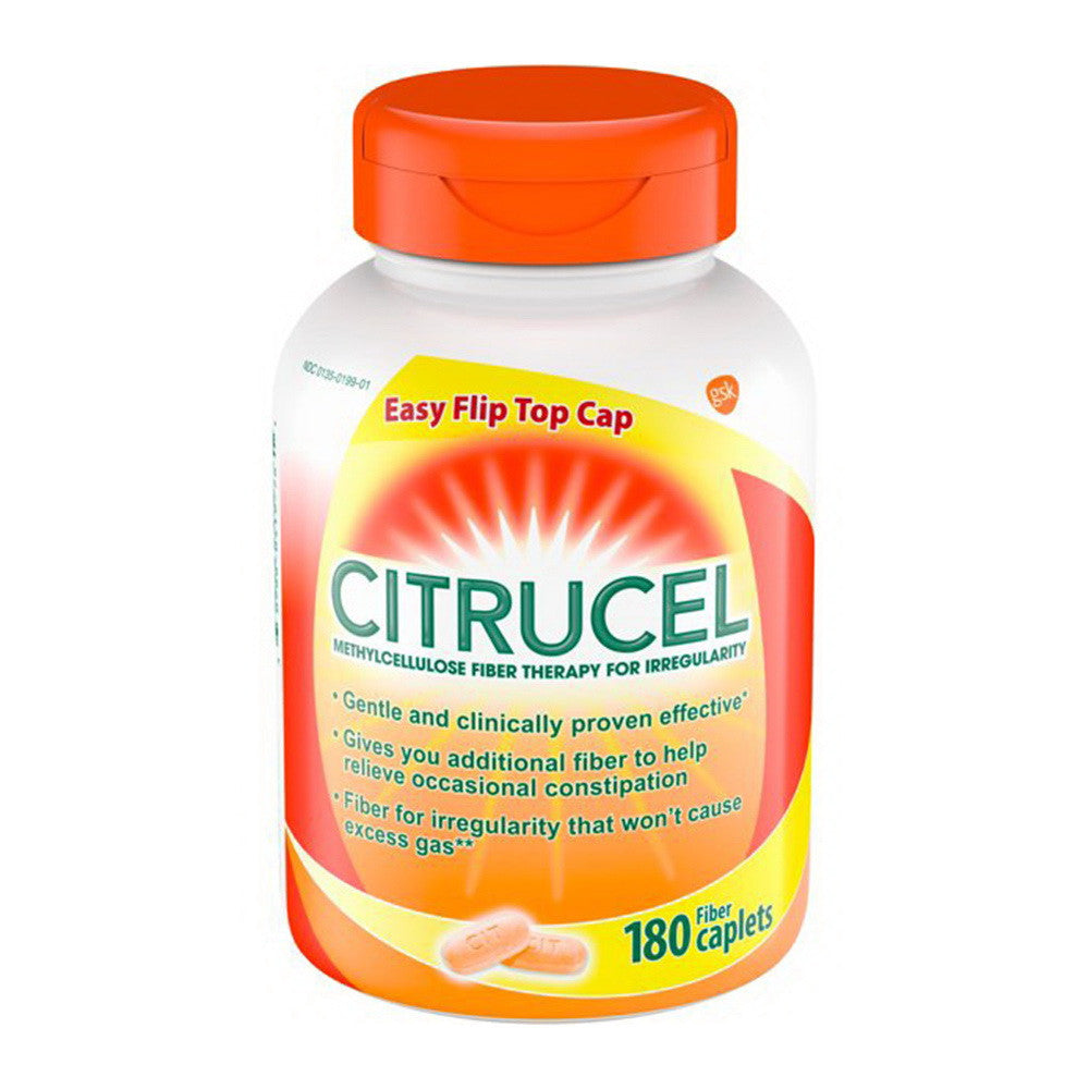 Citrucel Fiber Therapy Caplets for Occasional Constipation Relief, 180 Ea